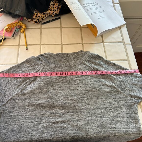 cozy Forever 21 Plus heather grey cowl neck pullover - Picture 4 of 11